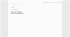 Desktop Screenshot of lumiere-asbl.org